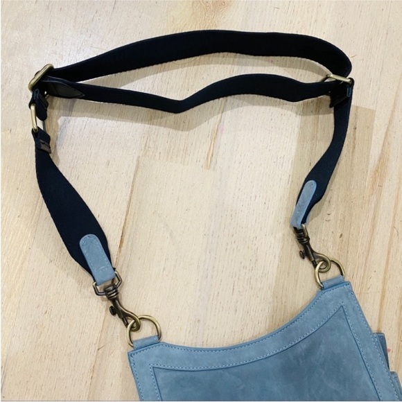 Creatures of Comfort blue gray leather crossbody bag NWT - Picture 8 of 10
